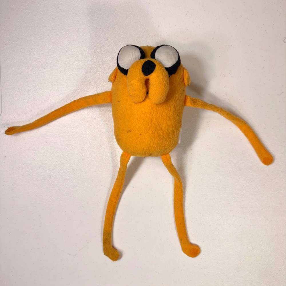 Adventure Time Jake the Dog Plush 2011 Cartoon Network Jazwares 11" Toy Vintage